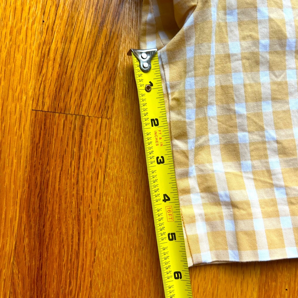Ann Taylor Yellow Checkered Women's - Picture 8 of 8